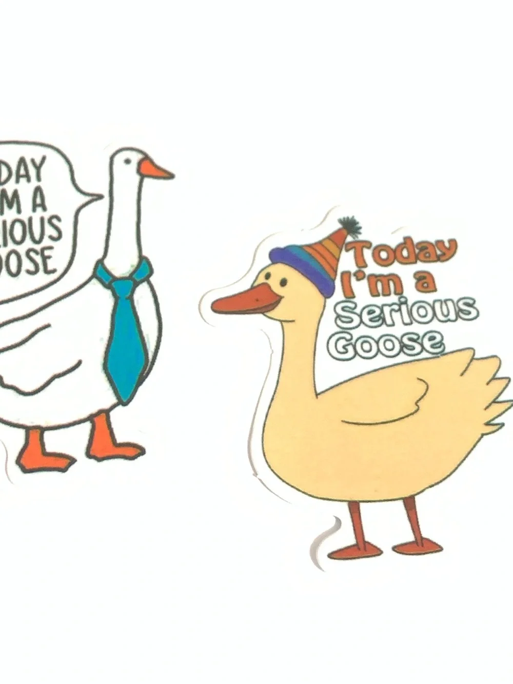 Serious Goose Decorative Stickers